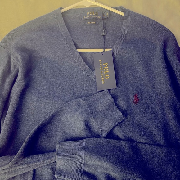 Men’s Polo Ralph Lauren V Neck Sweater - Picture 1 of 5